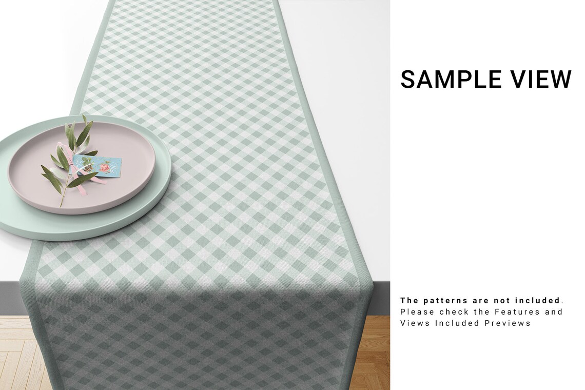 Download Table Runner Mockup Table Runner Template Table Textile | Etsy