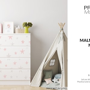 Nursery Malm Decals Template | Digital Nursery  Malm Decals Template | Photoshop Malm Template | Custom Malm Mockup
