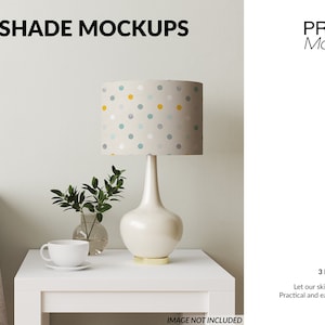 Lampshade Mockup | Digital Lampshade | Photoshop Lampshade | Lampshade Mockups | Custom Lampshade | Lampshade Template