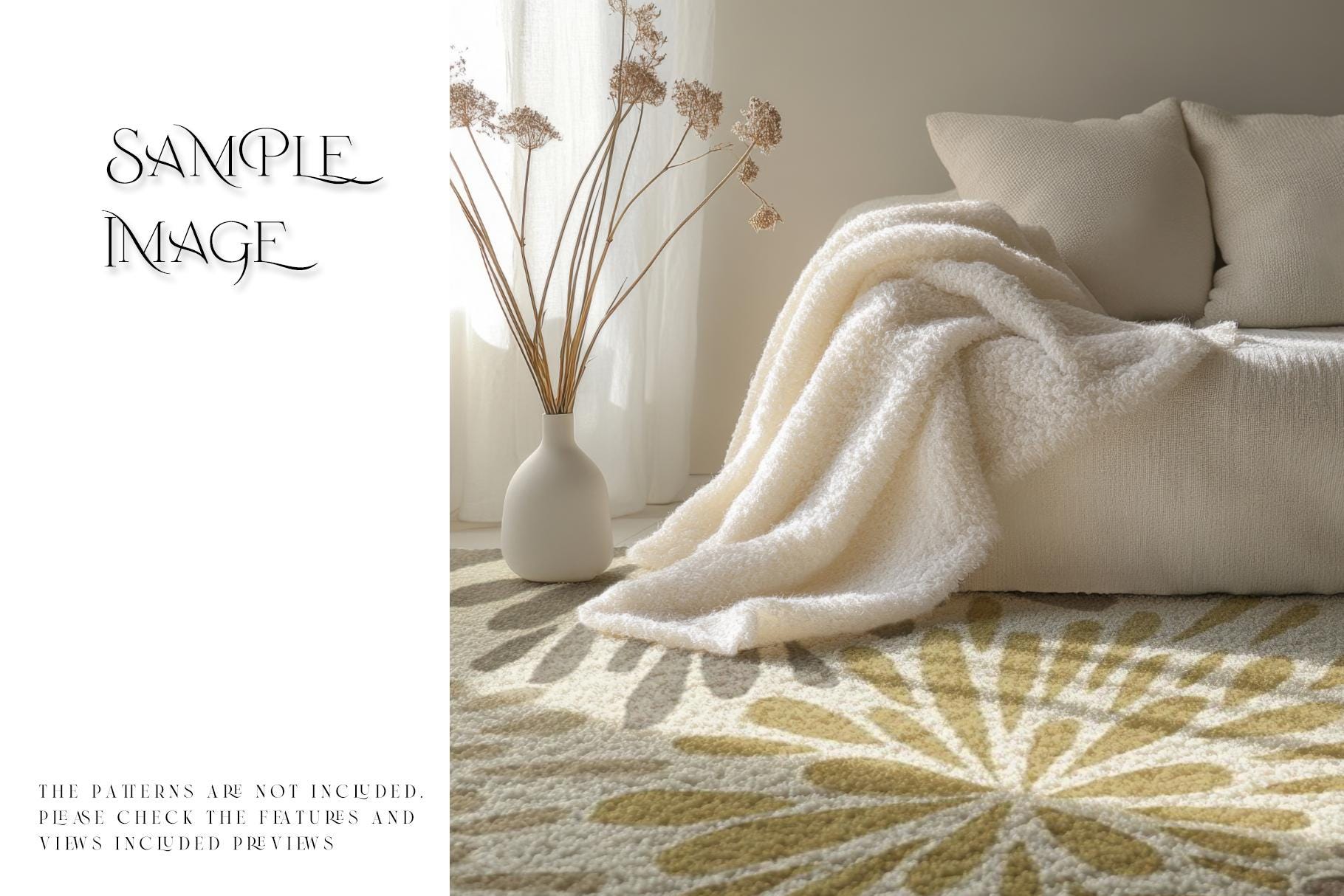 Rugs Mockup | Carpet Templates | Living Room Carpets Template| Rugs ...