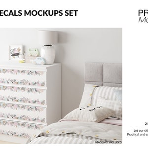 Nursery Malm Decals Template | Digital Nursery Malm Decals Template | Photoshop Malm Template | Custom Malm Mockup