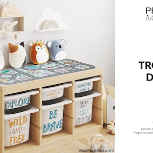 Nursery Trofast Decals Template | Digital Nursery Trofast Decals Teplate | Photoshop Nursery Trofast Template |Custom Nursery Trofast Mockup