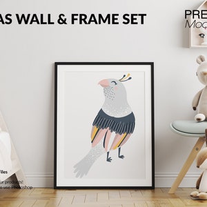 Nursery Frame and Canvas Mockup | Photoshop Frame and Canvas | Digital Photoshop Frame and Canvas | Frame and Canvas Template