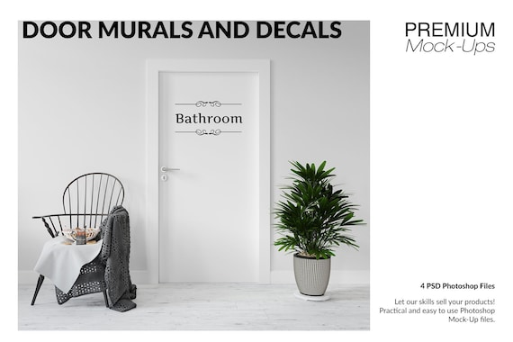 Download Door Murals Mockup Door Murals Door Mockup Door Mockup Etsy