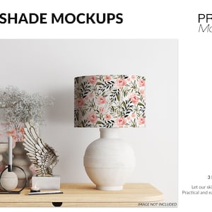 Lampshade Mockup | Digital Lampshade | Photoshop Lampshade | Lampshade Mockups | Custom Lampshade | Lampshade Template