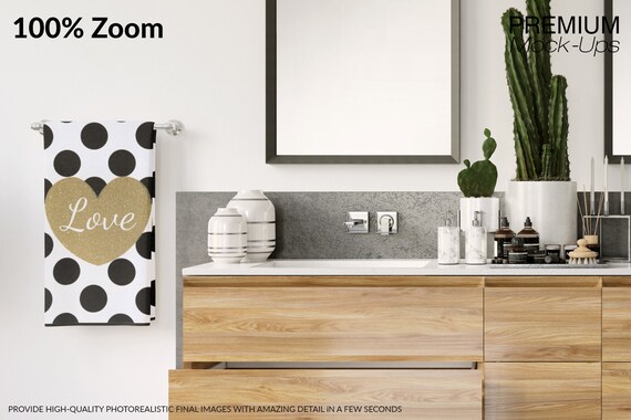 Bath Towels Bath Towels Mockup Photoshop Bath Towels Etsy