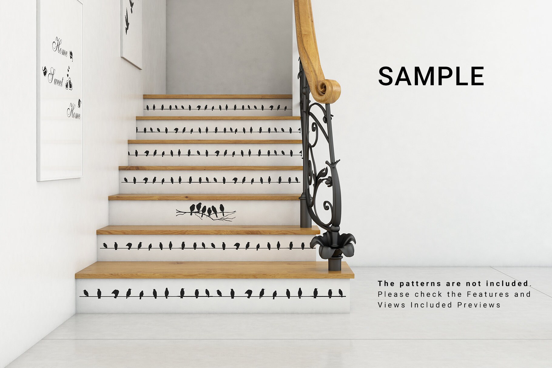 Staircase Sticker Template / Staircase Sticker Etsy