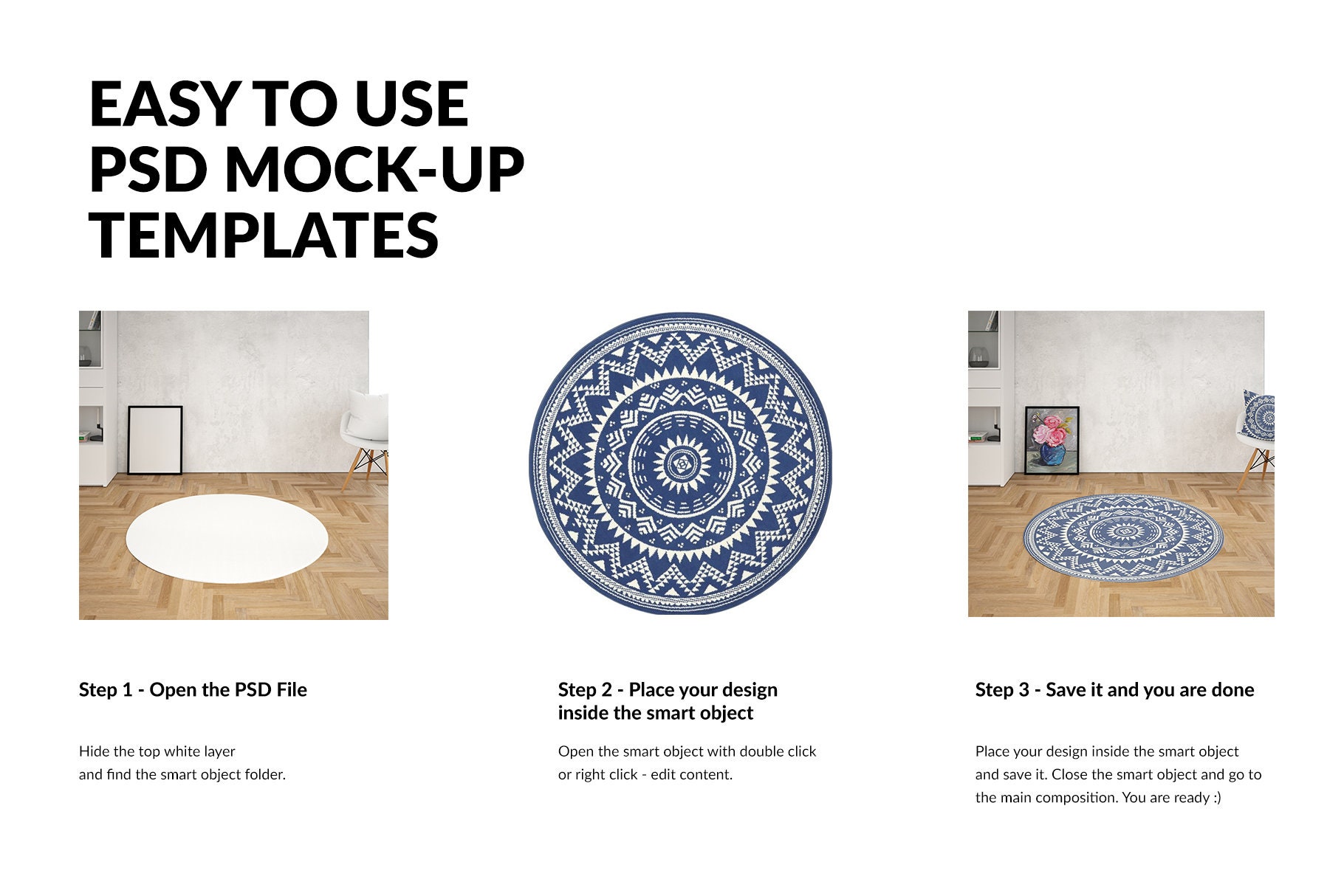 Rugs Mockups Carpets Living Room Carpets Round Rug Etsy