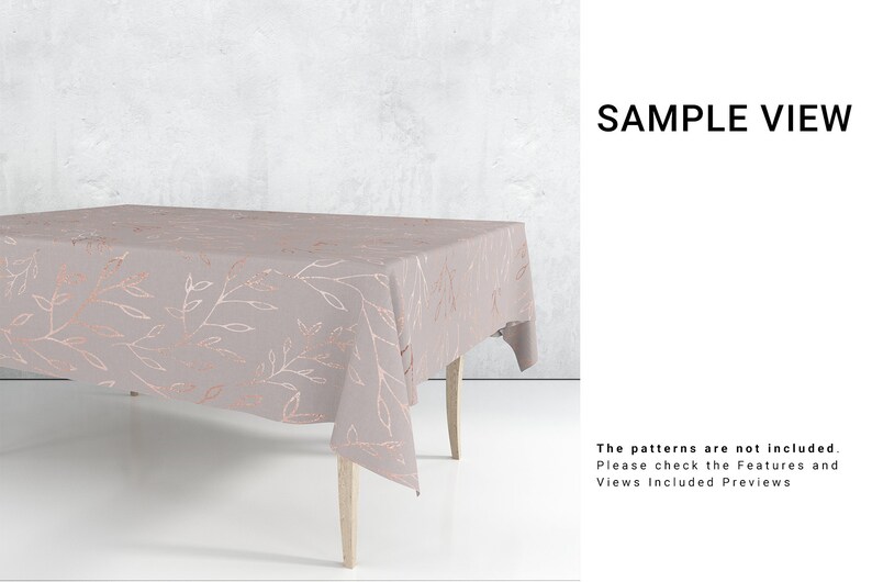 Download Tablecloth 3D Mockup Table Cover Kitchen Table Dining | Etsy