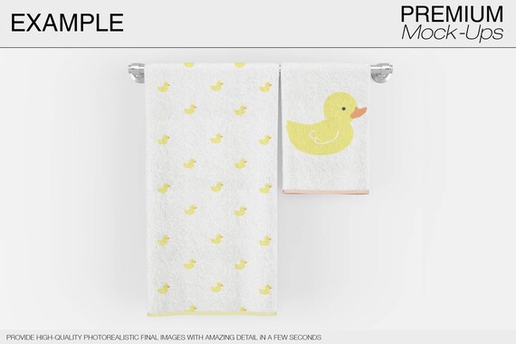 Bath Towels Bath Towels Mockup Photoshop Bath Towels Etsy