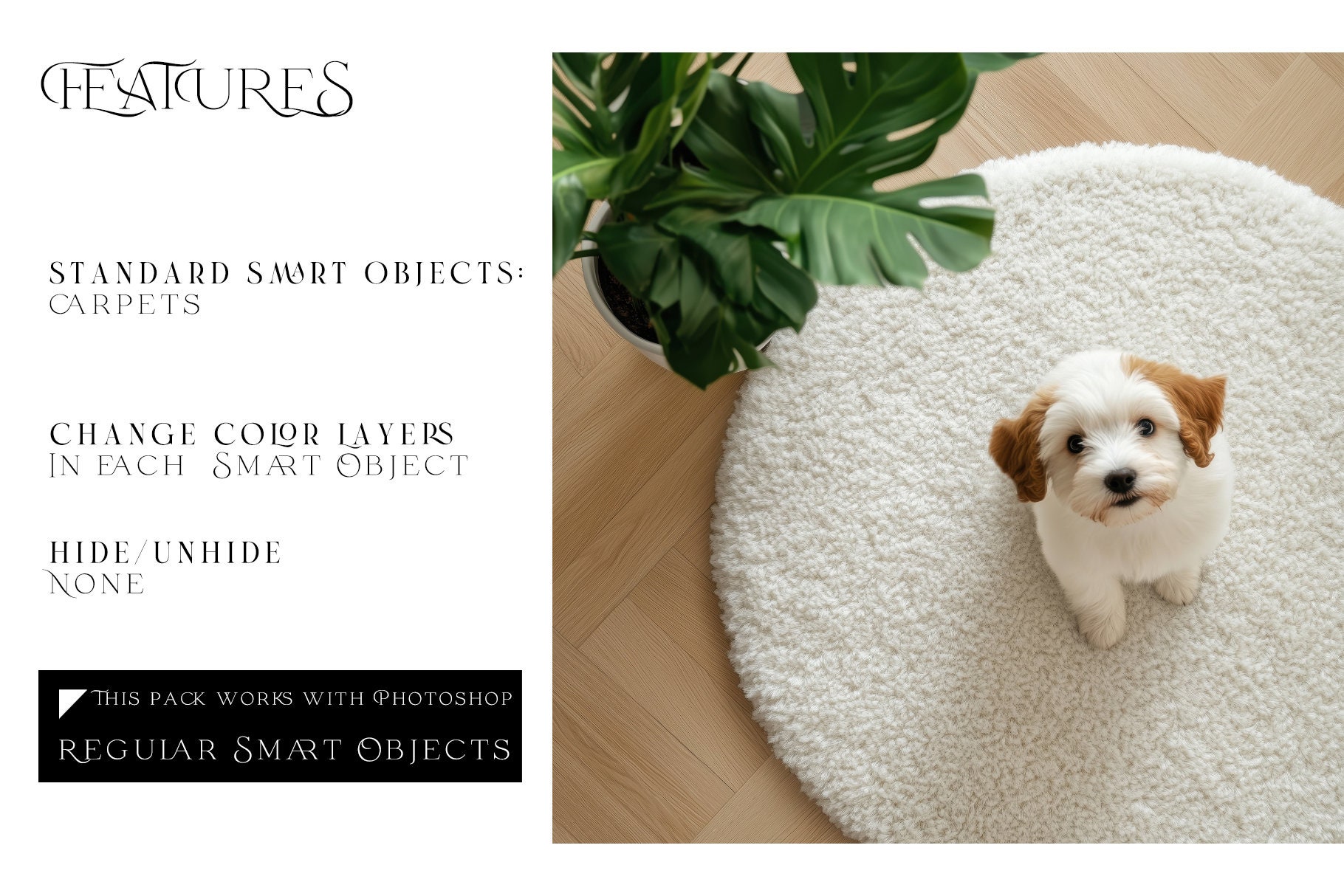 Pri Rugs Templete Fluffy Round Rugs Mockup | Fluffy Round Carpet Template | Living Room ...