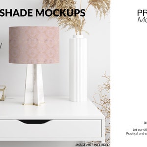 Lampshade Mockup | Digital Lampshade | Photoshop Lampshade | Lampshade Mockups | Custom Lampshade | Lampshade Template