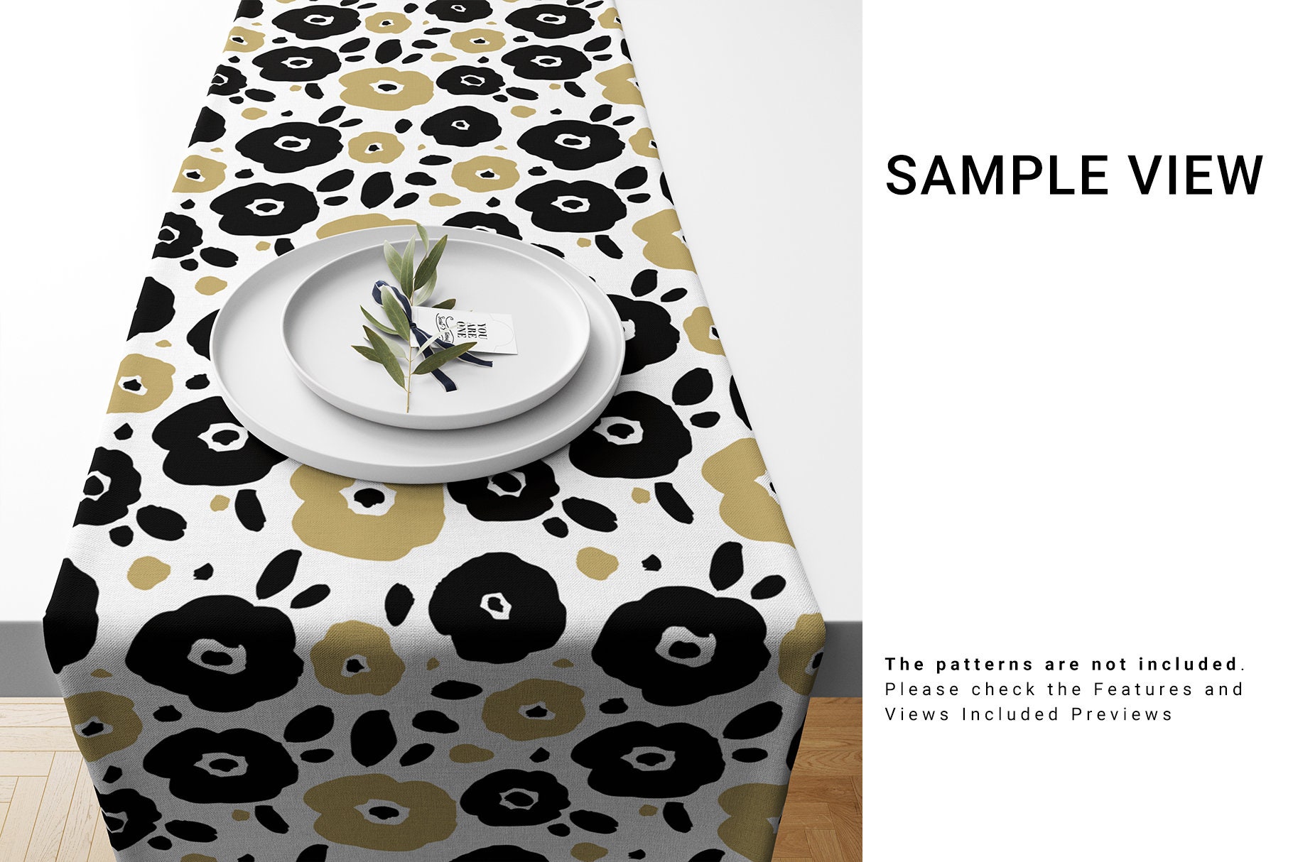 Download Table Runner Mockup Table Runner Template Table Textile | Etsy