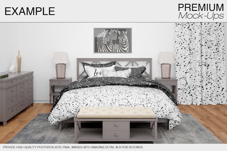 Download Bedding Mockups Bedding Mockups Set Bedding Linens Beddings Linen Mockup Photoshop Beddings Bedroom Mockup Bedding Home Living