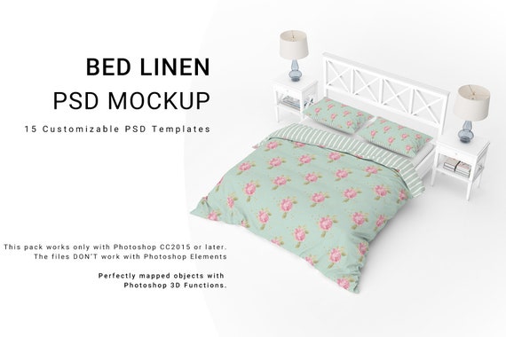 Download Bedding Mockups Set Bedding Mockups Photoshop Beddings Etsy
