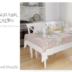 Table linens Mockup | Tablecloth Mockup | Table Textile | Photoshop Tablecloth | Dining Room Textile Mockup | Custom Tablecloth