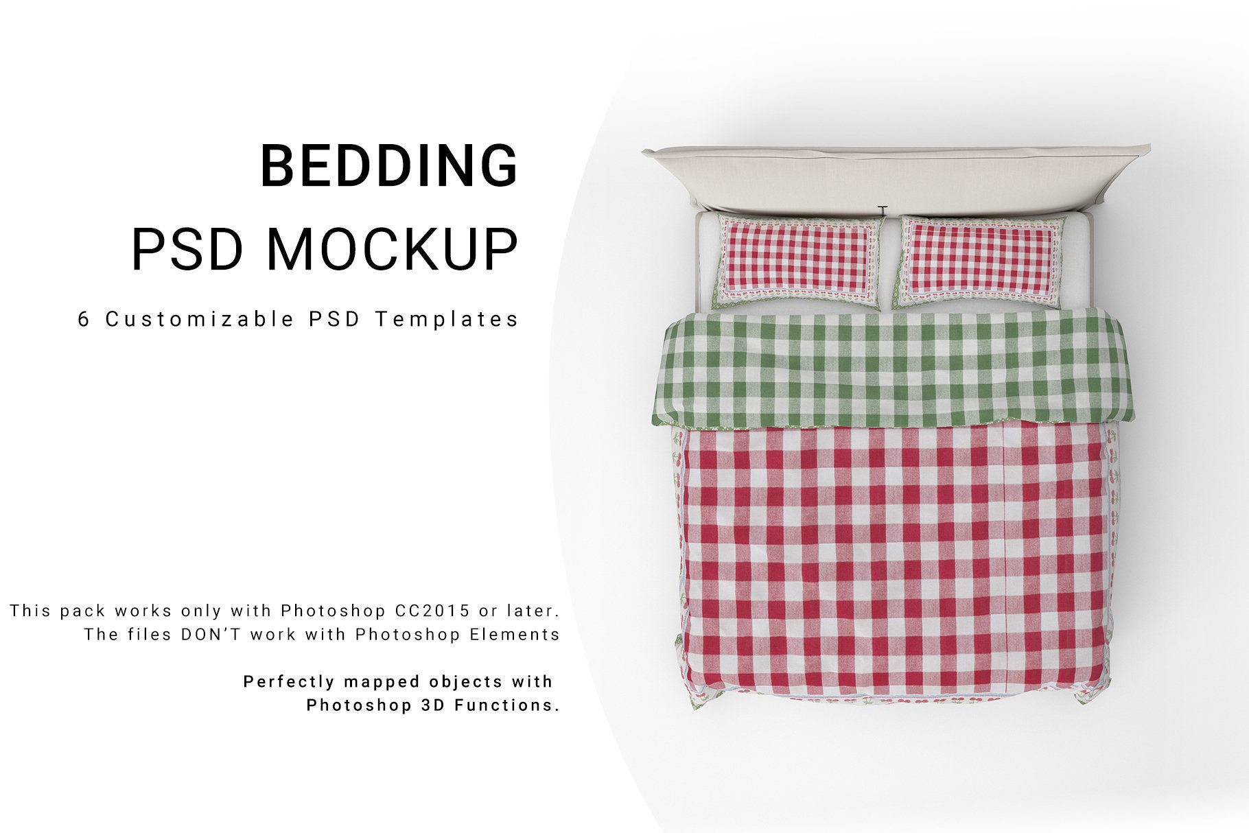 Bed Set Mockup Bedding Bedding Template Bed Etsy