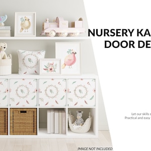 Nursery Kallax Decals Template | Digital Nursery Kallax Decals Teplate | Photoshop Nursery Kallax Template | Custom Nursery Kallax Mockup