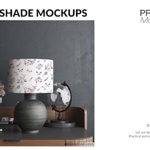 Lampshade Mockup | Digital Lampshade | Photoshop Lampshade | Lampshade Mockups | Custom Lampshade | Lampshade Template