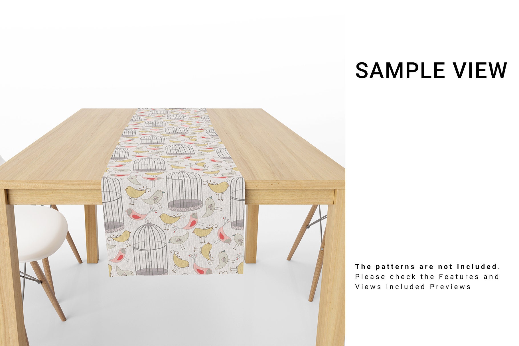 Download Table Runner Mockup Table Runner Template Table Textile | Etsy