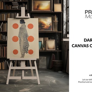 DIGITAL Photoshop Canvas on Easel | Photoshop Easel with Canvas | Custom Canvas Template | Canvas on Easel Template | Digital Canvas Mockups
