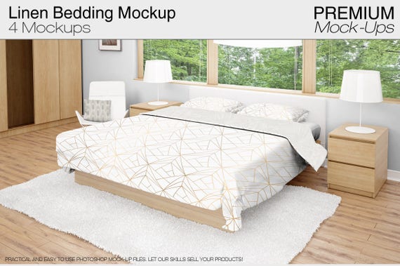 Bedding Mockups Set Bedding Mockups Photoshop Beddings Etsy