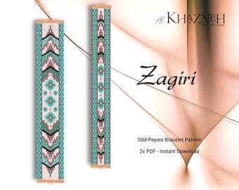 ODD Peyote Bracelet Pattern "ZAGIRI"