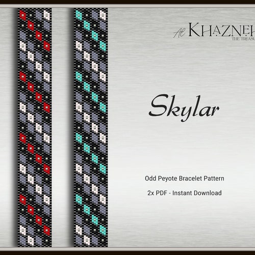 black-and-white-flowers-peyote-stitch-bracelet-pattern-etsy