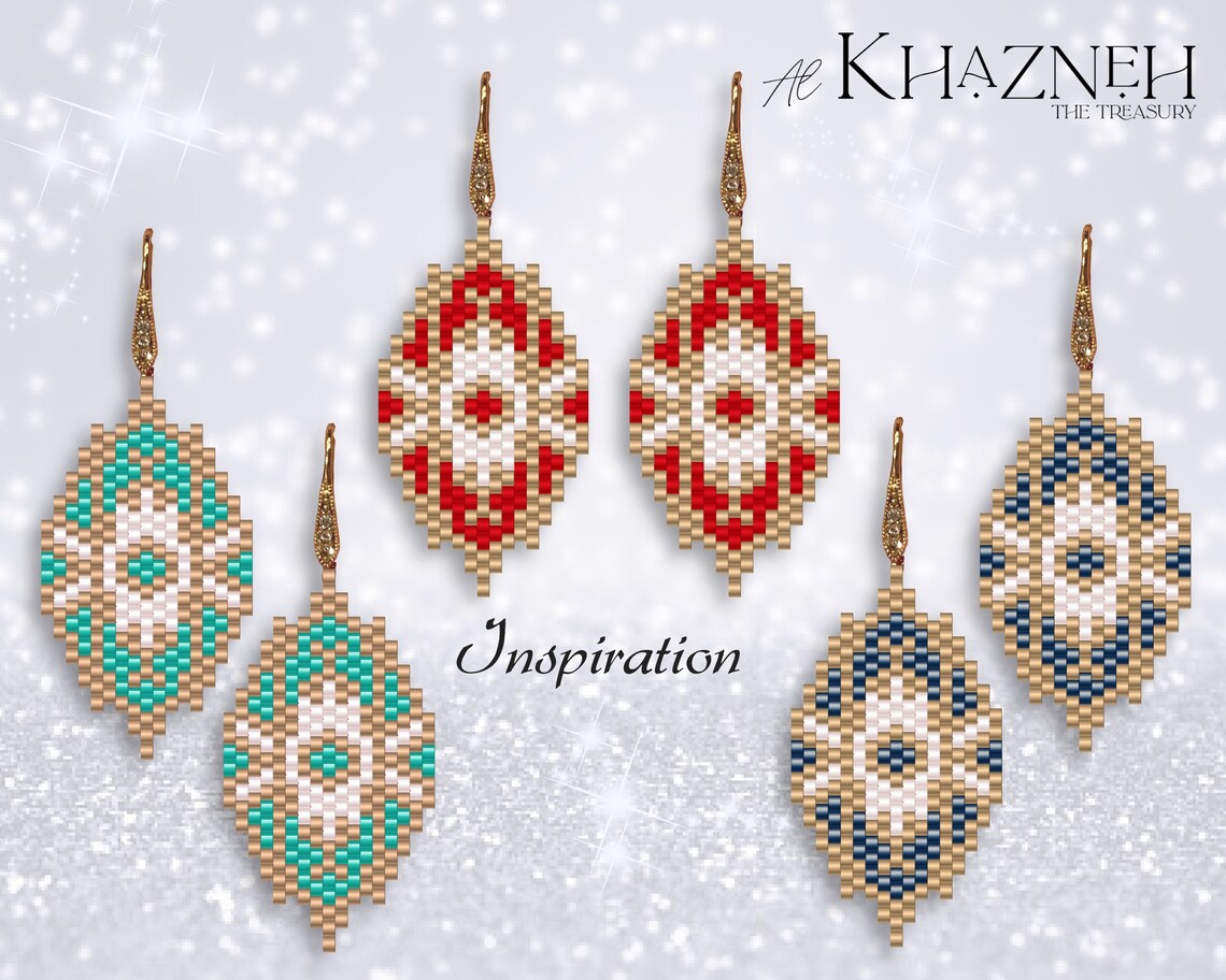 PEYOTE Earring Pattern inspiration Etsy