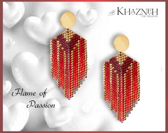FLAME of PASSION Earrings Tutorial