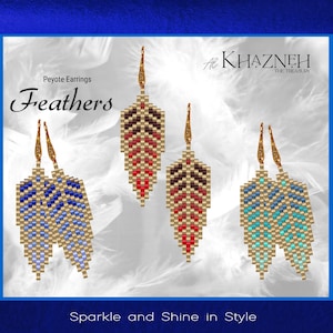 Peyote Earring Pattern "FEATHERS"