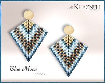 BLUE MOON Earrings Tutorial