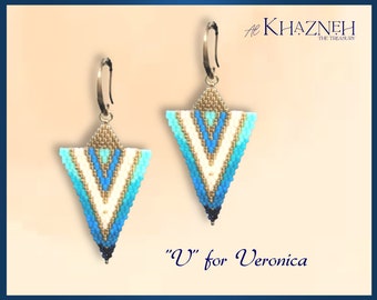 Earrings "V" for VERONICA Tutorial