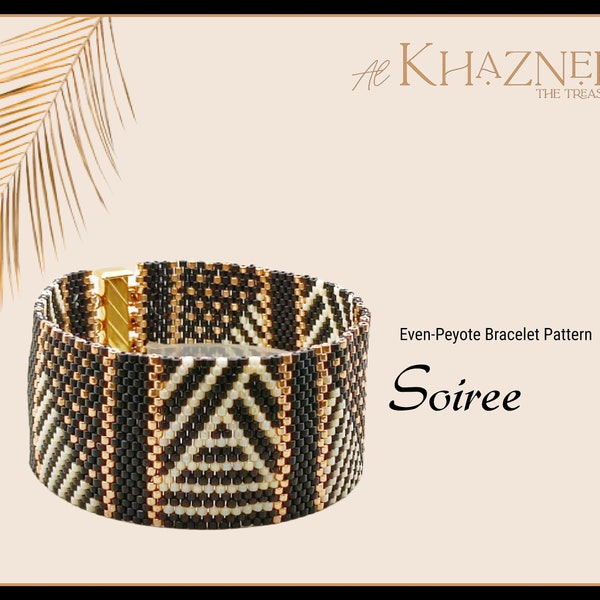 EVEN Peyote Bracelet Pattern "SOIREE"