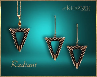 Open 3D Triangle Earring/Pendant Pattern "RADIANT"