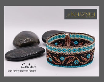 EVEN Peyote Bracelet Pattern "LEILANI"