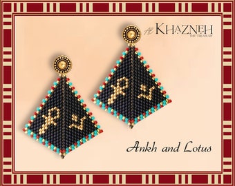 ANKH and LOTUS Earrings Tutorial