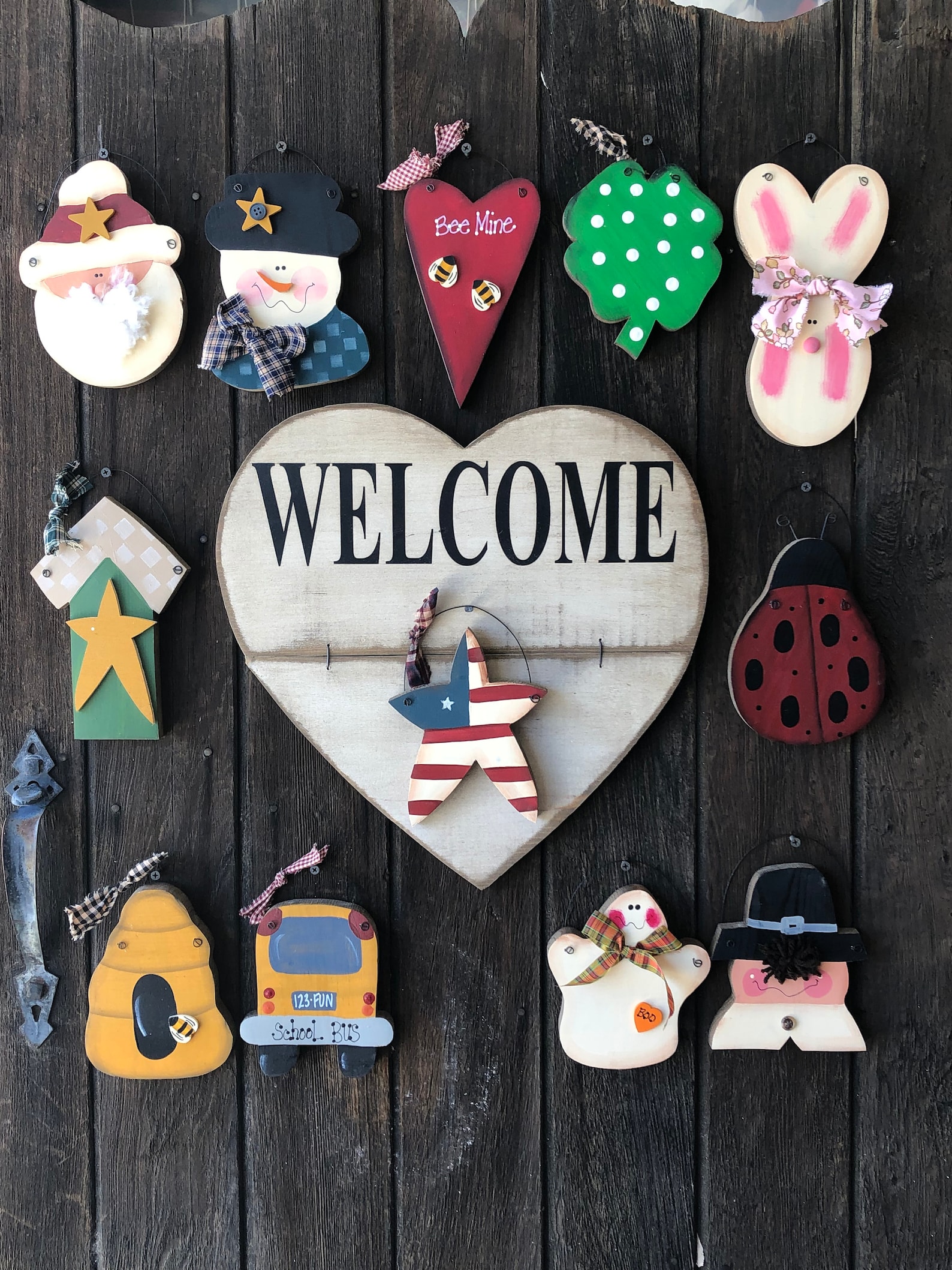 Classic Interchangeable Welcome Sign - Etsy