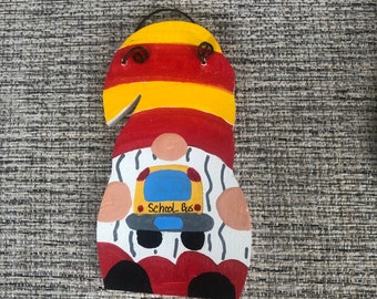 School bus gnome