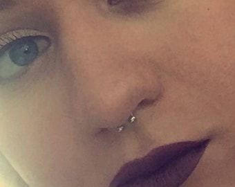 16g Septum Ring, REAL Very Tiny, Septum, Tragus, , 8mm Circular Barbells 2mm Balls 316, Small, Horseshoe, Septum, Tragus, Rook, Helix, Daith