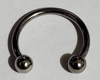 18g 16g 14g,  10mm 3/8", Circular Barbell, Surgical Stainless Steel ,Septum Ring, Body Jewelry, 16g Gauge Septum Ring