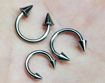 10-Pack 14G Surgical Steel Horseshoe Barbells - 12mm Diameter Circular Bar Piercing Jewelry