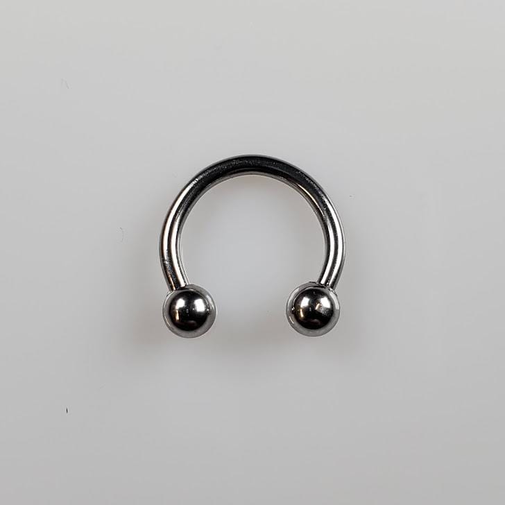 FECTAS 14G 16G 18G 20G chirurgisch staal neus septum hoefijzer oorbel tragus kraakbeen helix daith rook conch wenkbrauw lip buik piercing vervanging spike, 20g, 8mm, Roestvrij staal