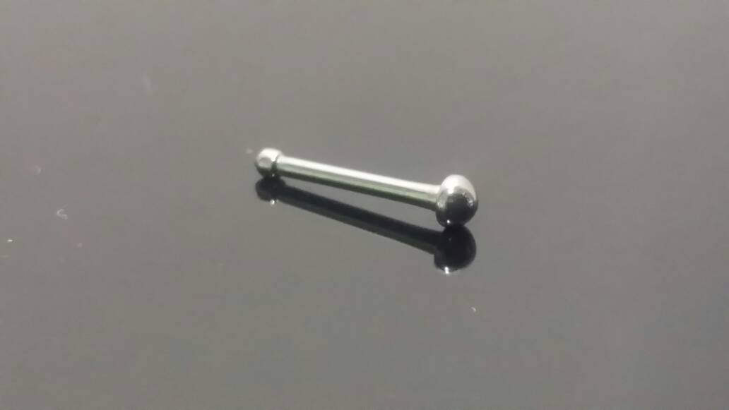 18g Nose Bone, Dome Ball, Half ball, Tiny, 2mm Dome ball, 316L Stainless Steel, Nose Jewelry, Silver, Nose Stud