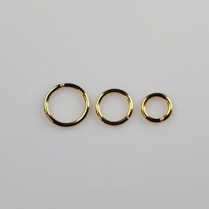 Gold 16g Nose Ring, 16g Seamless, Nose Hoop, 6mm 8mm 10mm - Also Fits - Tragus, Cartilag,e Helix, Septum, Earring Small Tiny Titanium PVD