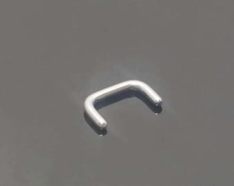 16g Septum Retainer, Stainless Steel, Hide Septum Piercing, No See, For Work, Retainer, Septum Retainer, Staple Type