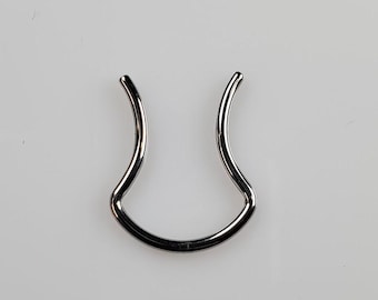 16g Septum Retainer, Stainless Steel, Hide Septum Piercing, No See, For Work, Retainer, Septum Retainer, Flared, Horseshoe