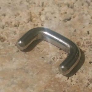 12g Septum Retainer, Stainless Steel, Hide Septum Piercing, No See, For Work, Retainer, Septum Retainer, Staple Type