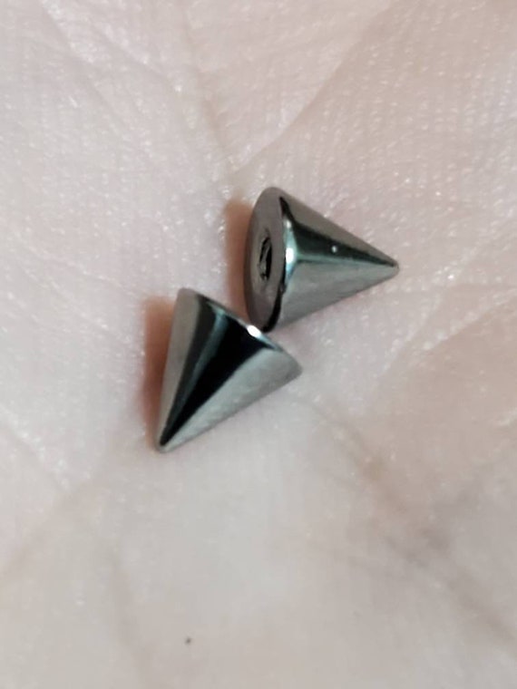 Surgical Steel Spikes Externally Threaded Body Jewelry Replacement