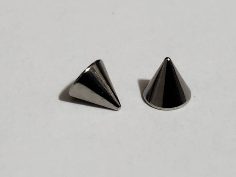 Surgical Steel Spikes Externally Threaded Body Jewelry Etsy
